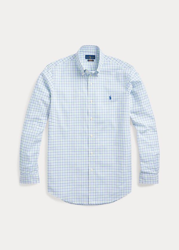 Camisa Polo Ralph Lauren Tattersall Poplin Homem 97263-FXET